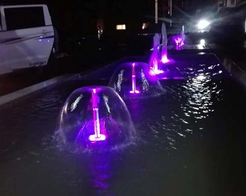 哈密夜景喷泉